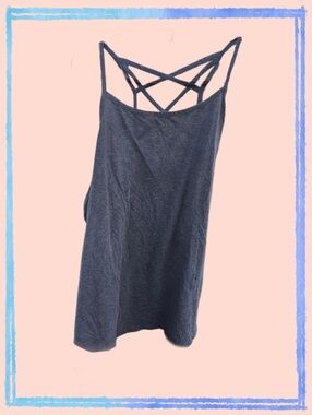 Lane Bryant Dark Gray Strappy Back Camisole
